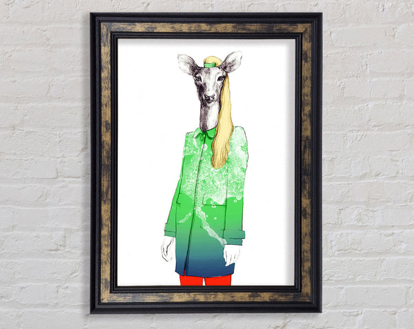Female Deer Francis Framed Print