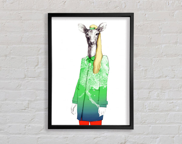 Female Deer Francis Framed Print