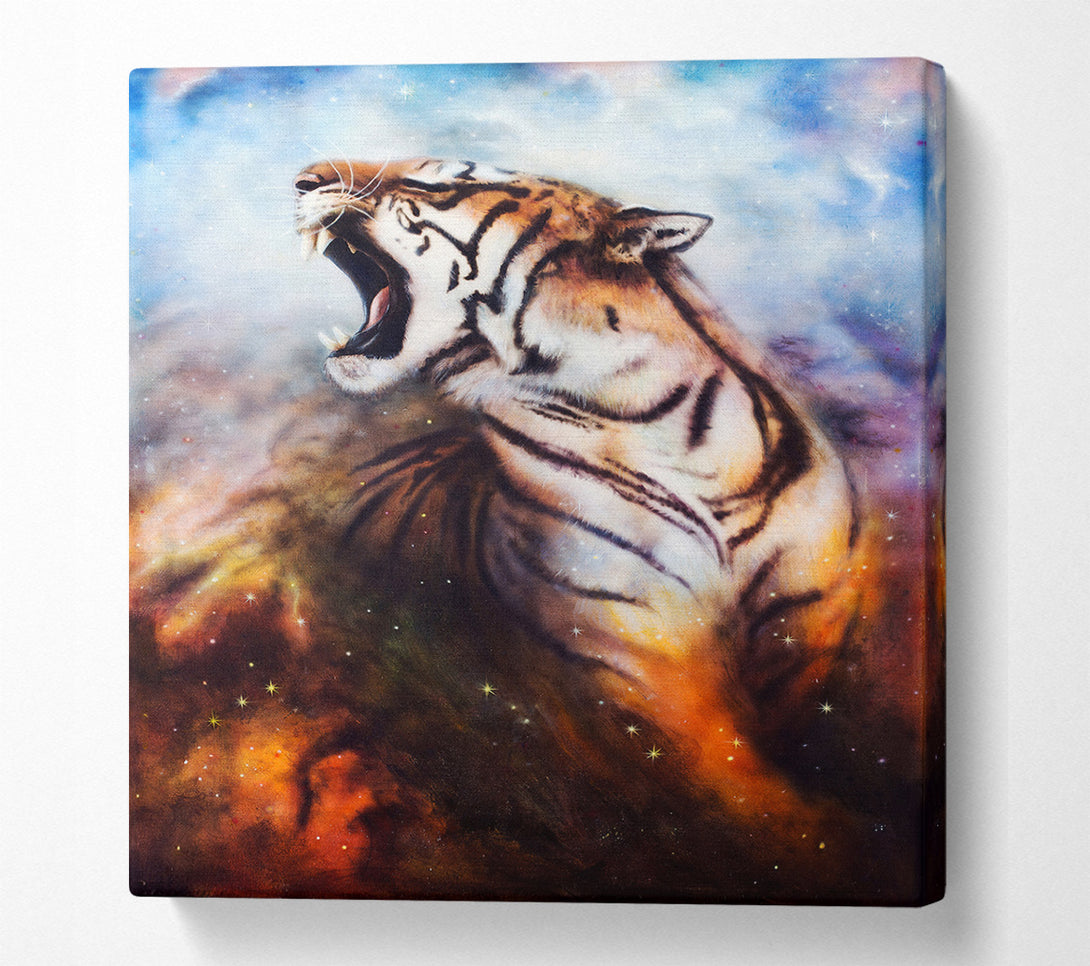  A Canvas Print of Roaring Tiger Canvas Art