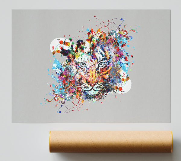 Tiger Swirls Giclee Print