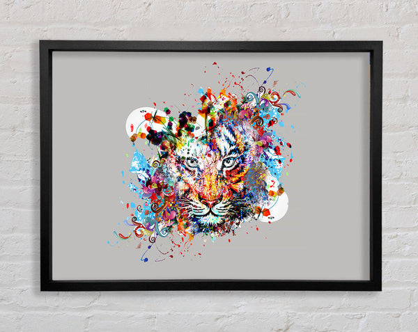 Tiger Swirls Framed Print