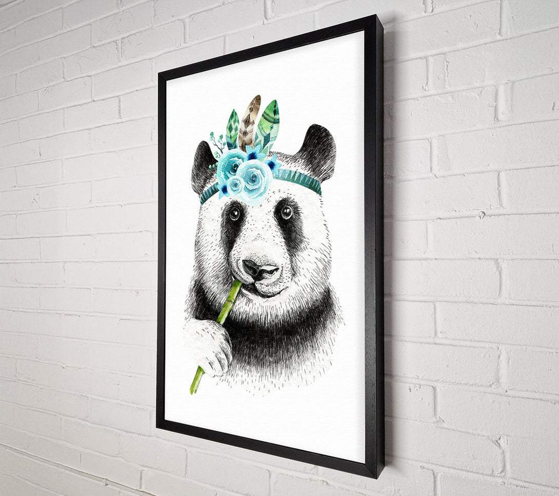  A Canvas Print of Panda Bamboo Canvas Art