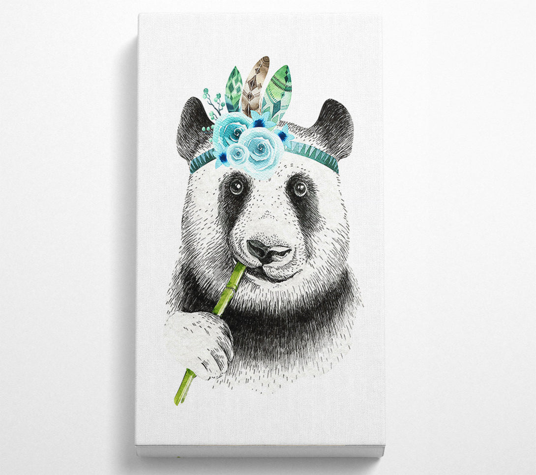  A Canvas Print of Panda Bamboo Canvas Art