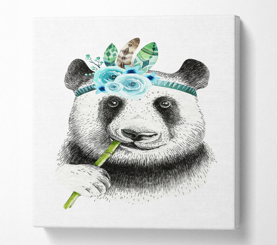  A Canvas Print of Panda Bamboo Canvas Art