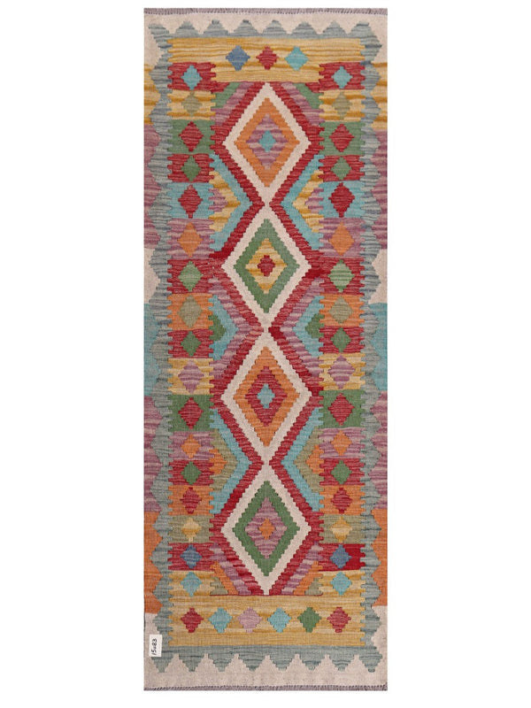 Maimana Afghanistan Kilim Rug - 194 x71 cm