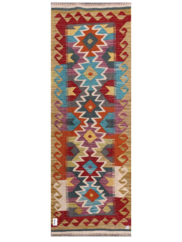 Maimana Afghanistan Kilim Rug - 199 x70 cm
