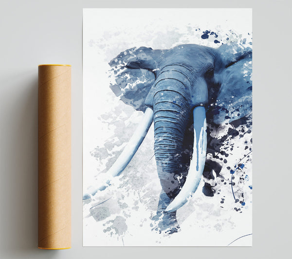 Elephant Grey Print