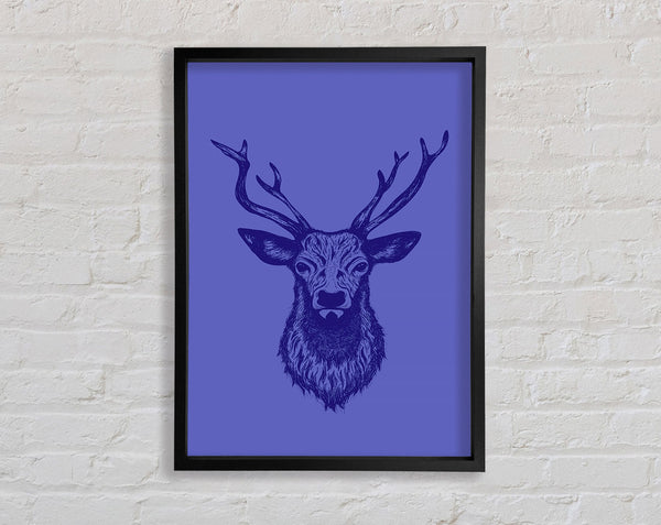 Stag Head 1 Framed Print