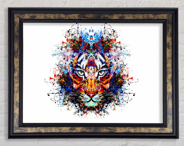 Tiger Colours Framed Print