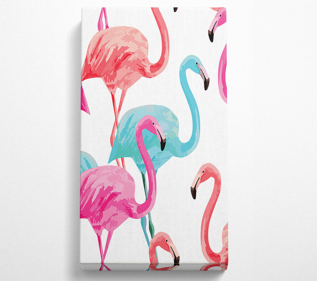  A Canvas Print of Flamingo Colours Canvas Print