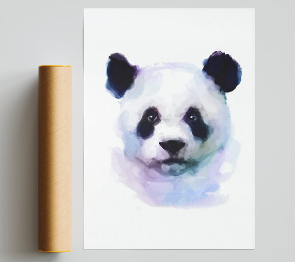 Panda Face Giclee Print