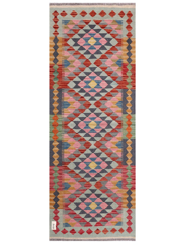 Maimana Afghanistan Kilim Rug - 196 x73 cm