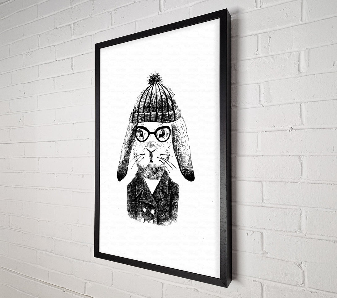  A Canvas Print of Clever Bunny Canvas Wall Art