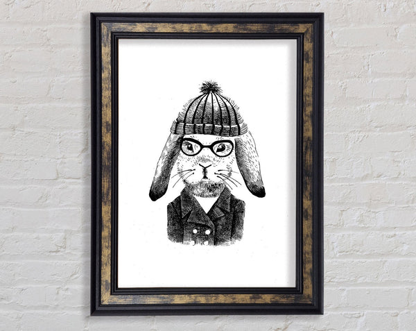 Clever Bunny Framed Print