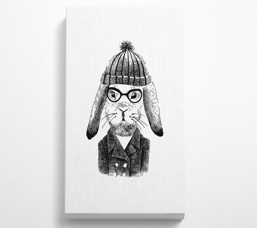  A Canvas Print of Clever Bunny Canvas Wall Art