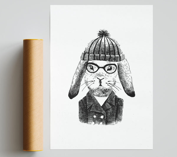 Clever Bunny Print