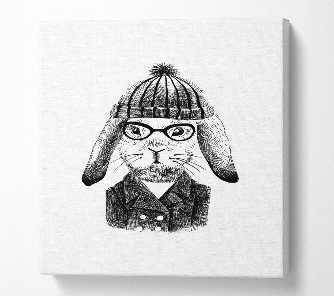  A Canvas Print of Clever Bunny Canvas Wall Art
