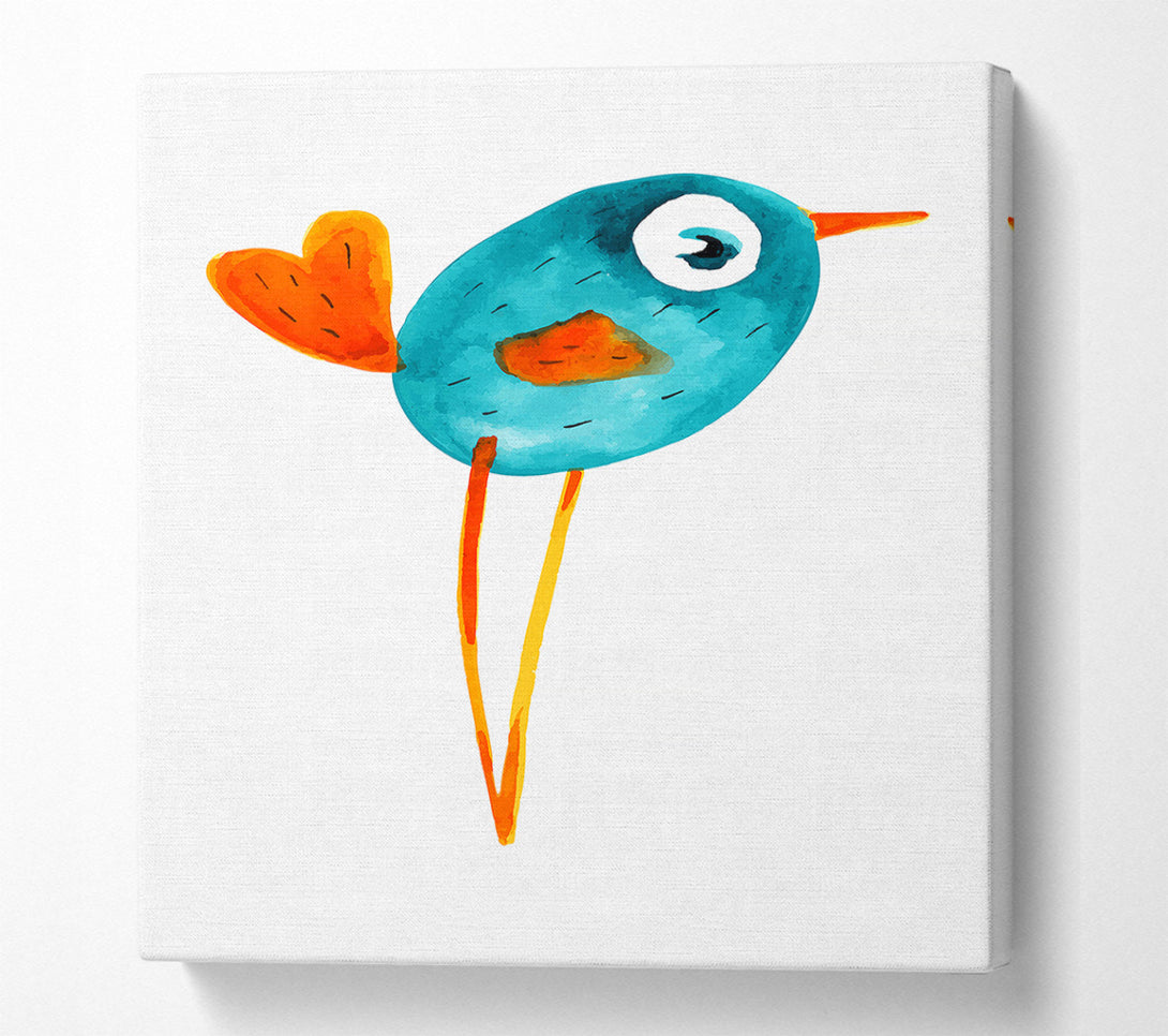  A Canvas Print of Heart Tailed Bird Canvas Art