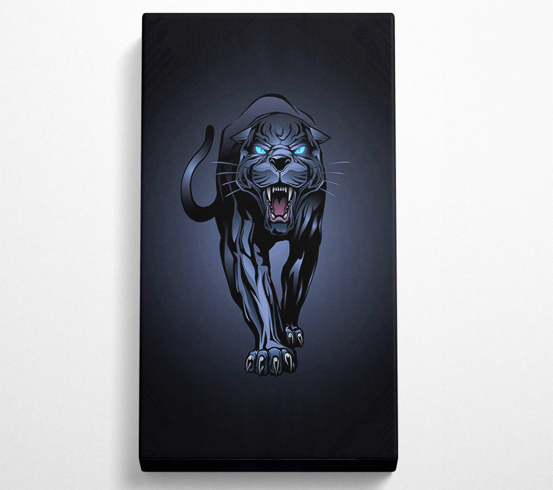  A Canvas Print of Fierce Panther Roar Canvas Print