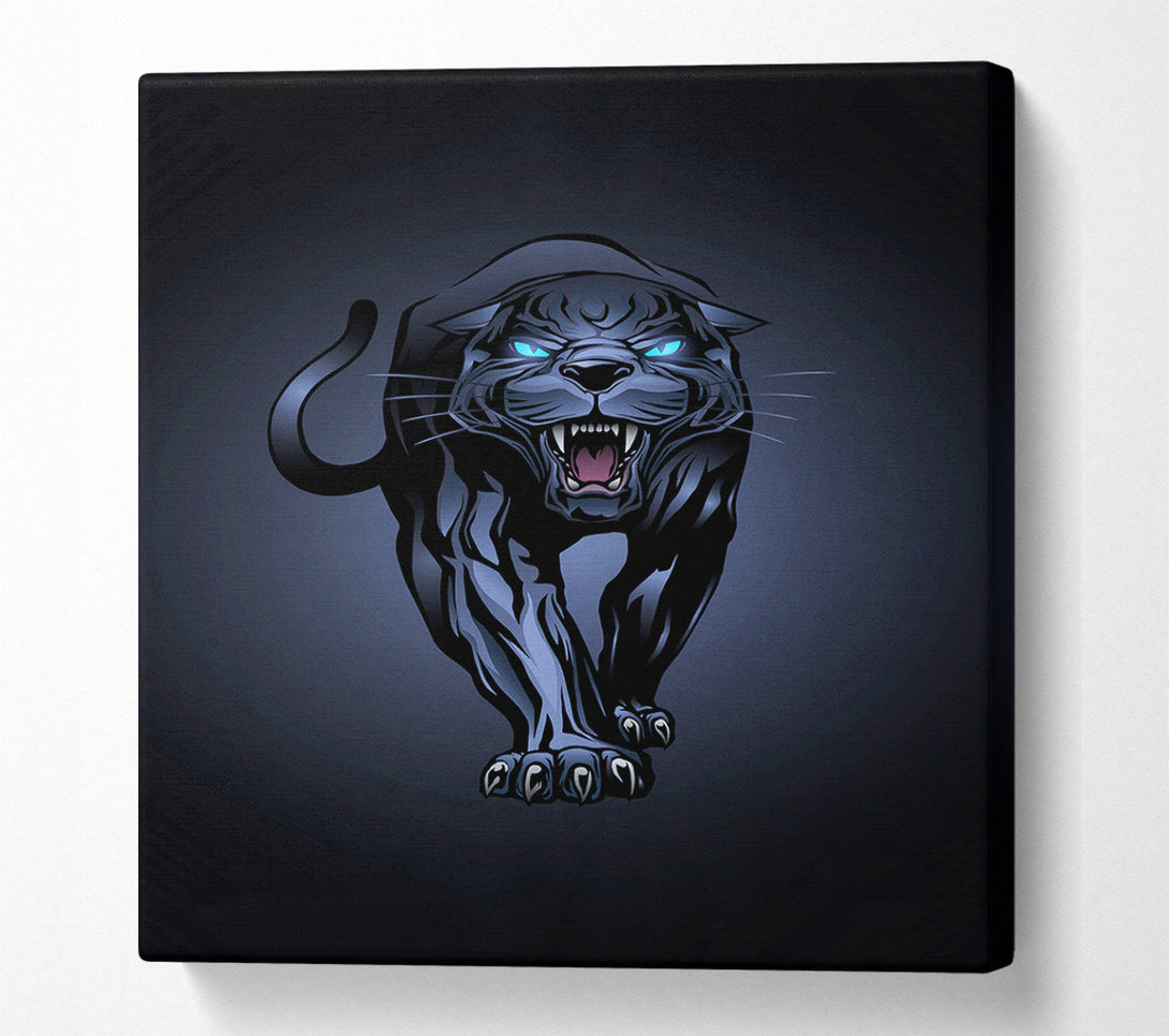  A Canvas Print of Fierce Panther Roar Canvas Print