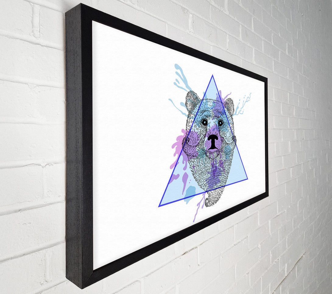  A Canvas Print of Bear Mustache Canvas Wall Art