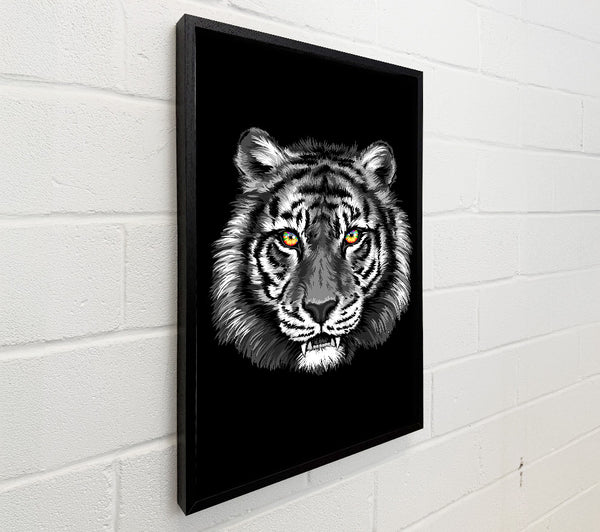 Orange Eyed Tiger Face
