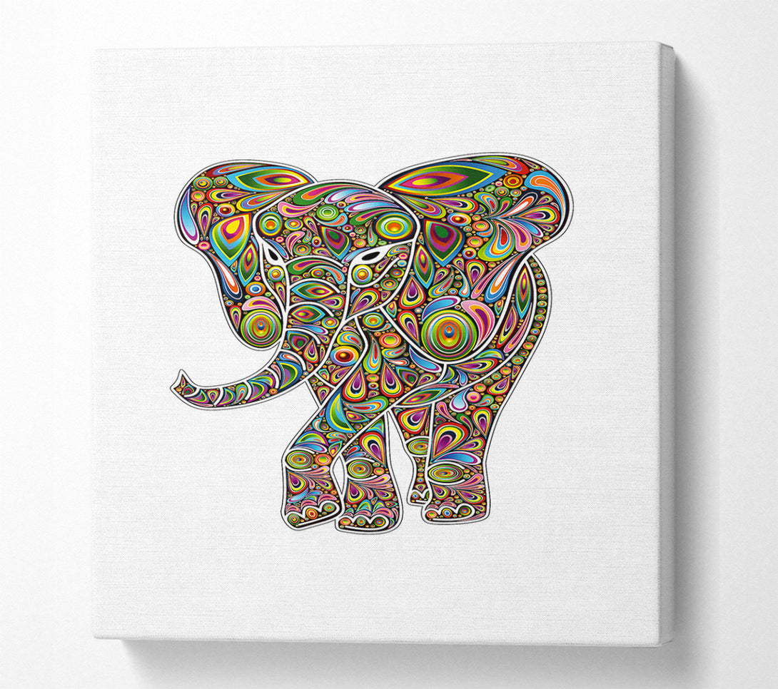  A Canvas Print of Indian Elephant 2 Canvas Print