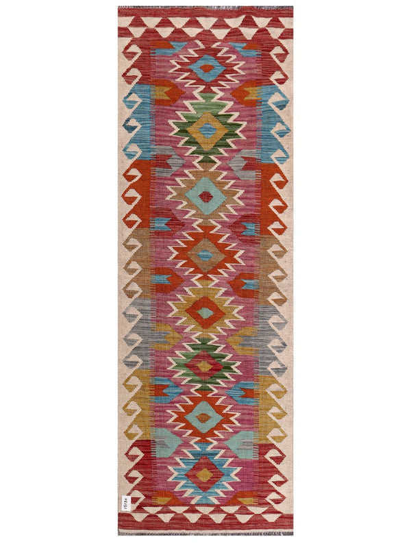 Maimana Afghanistan Kilim Rug - 206 x70 cm