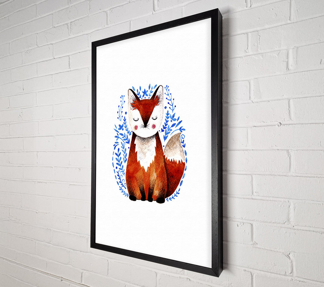  A Canvas Print of Sleeping Fox Canvas Print