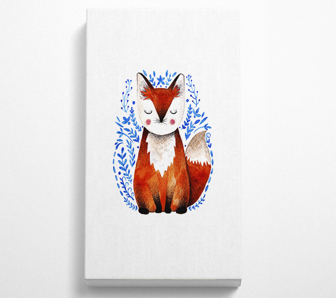  A Canvas Print of Sleeping Fox Canvas Print