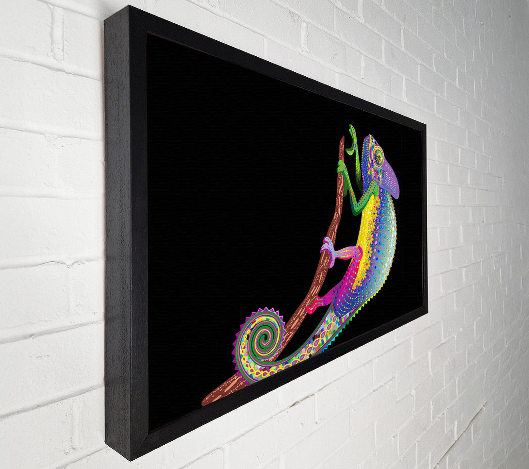 A Canvas Print of Chameleon Rainbow Canvas Wall Art