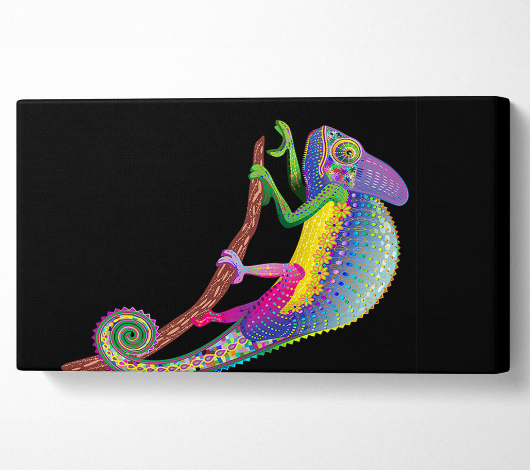  A Canvas Print of Chameleon Rainbow Canvas Wall Art