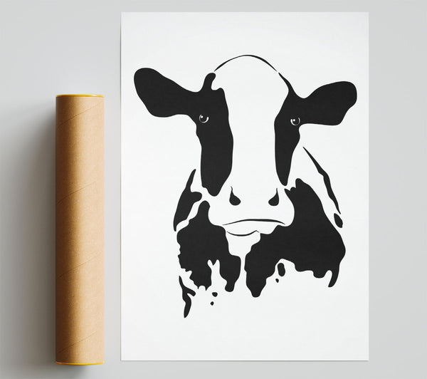 Here'S Looking At You Cow Poster
