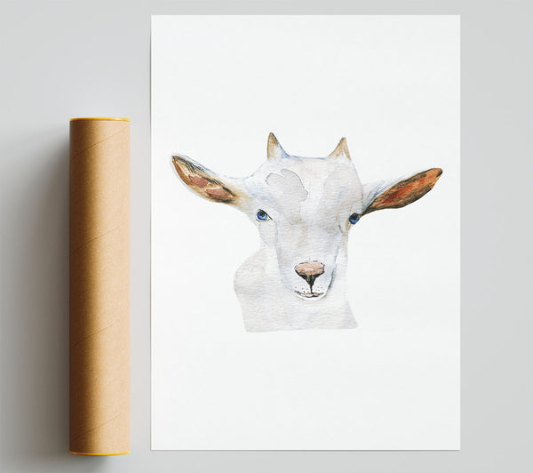 Baby Goat Face Print