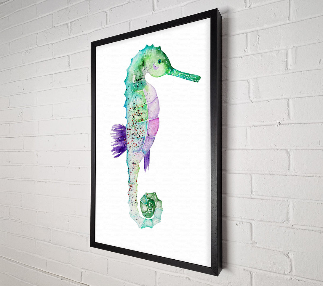  A Canvas Print of Spotted Seahorse Canvas Art