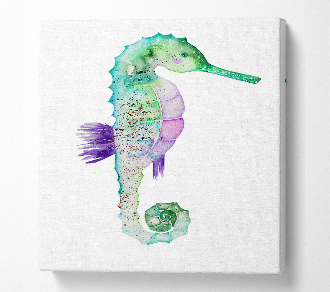  A Canvas Print of Spotted Seahorse Canvas Art