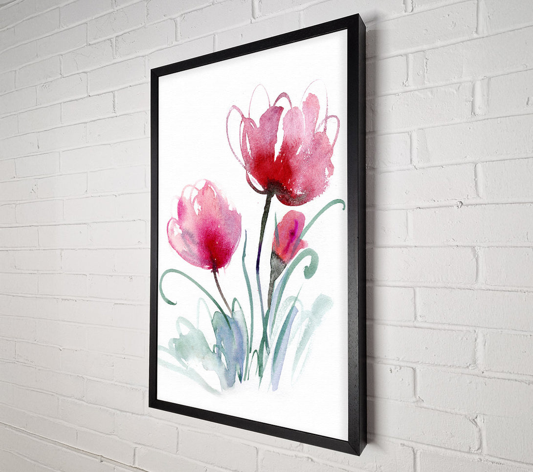  A Canvas Print of Poppy Stems Canvas Art