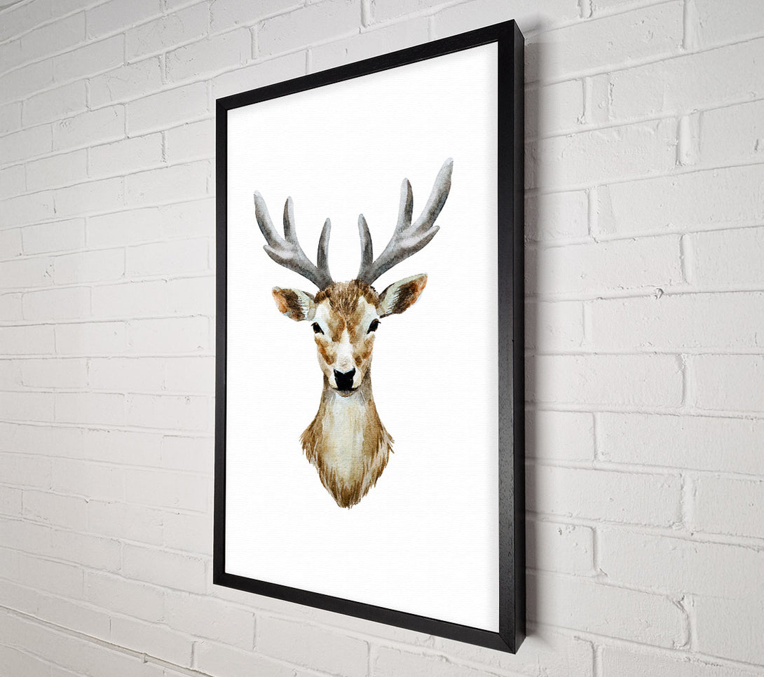  A Canvas Print of Female Deer Head Canvas Wall Art