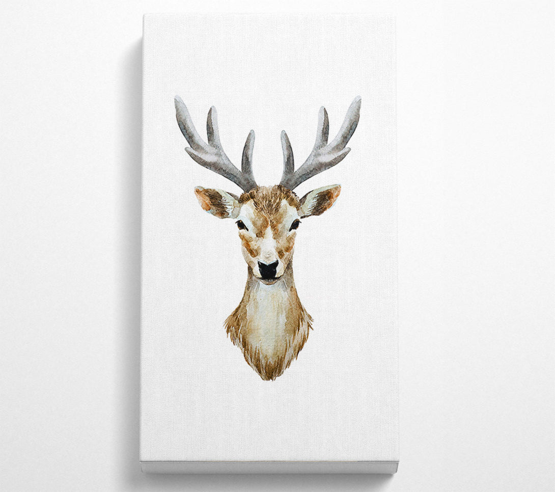  A Canvas Print of Female Deer Head Canvas Wall Art