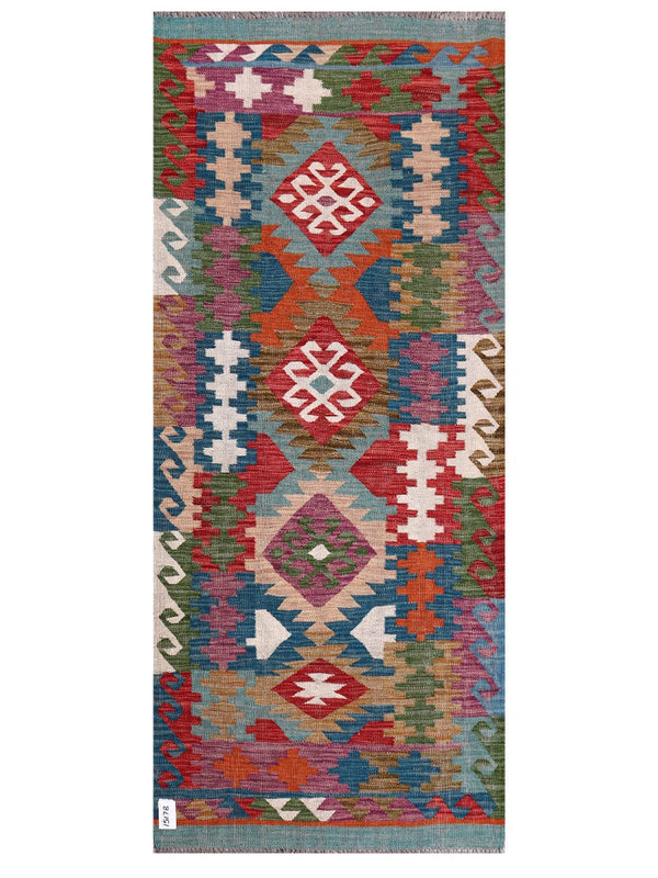 Maimana Afghanistan Kilim Rug - 191 x82 cm