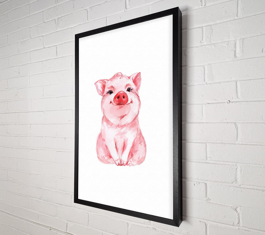  A Canvas Print of Cute Little Piggy Canvas Art