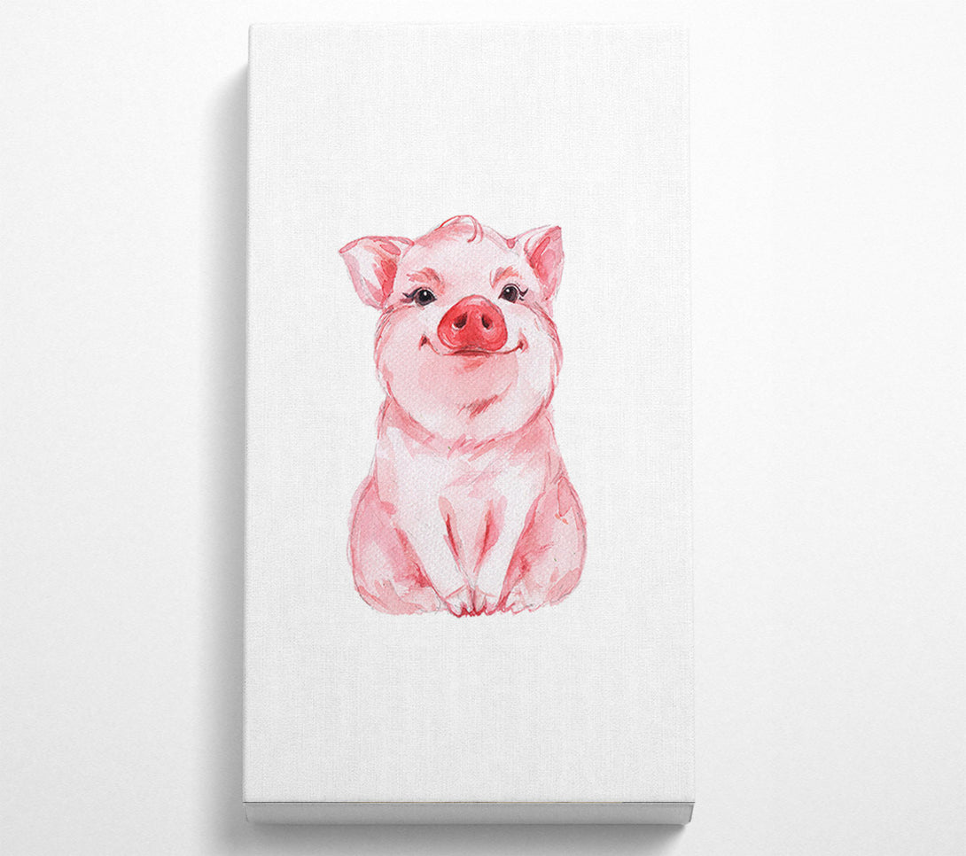  A Canvas Print of Cute Little Piggy Canvas Art