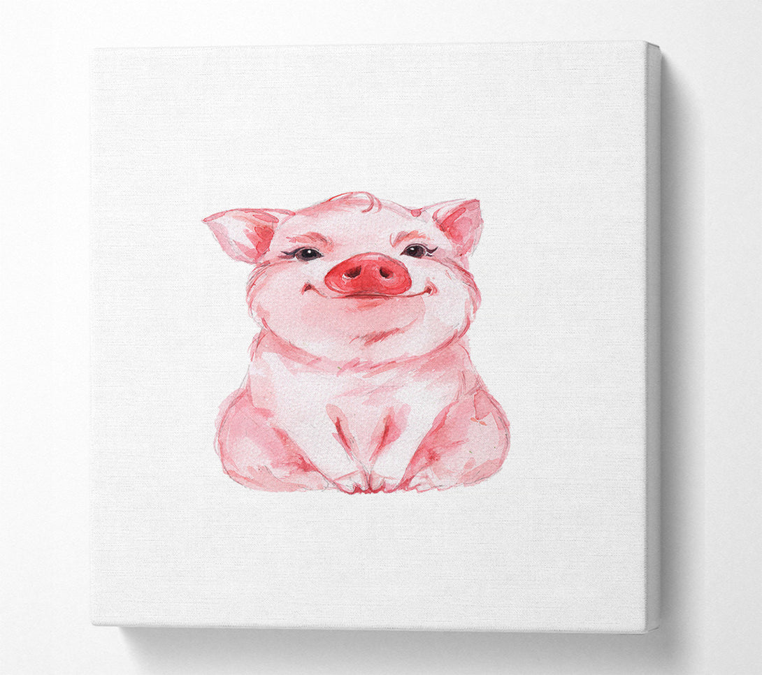  A Canvas Print of Cute Little Piggy Canvas Art