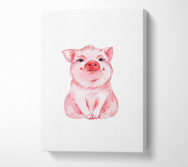  A Canvas Print of Cute Little Piggy Canvas Art