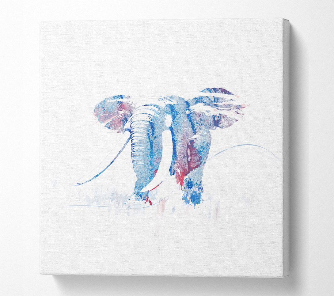  A Canvas Print of Elephant Painting Canvas Wall Art