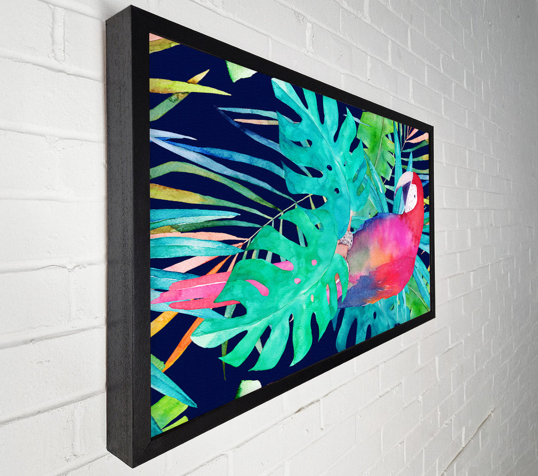  A Canvas Print of Parrot Jungle Canvas Wall Art