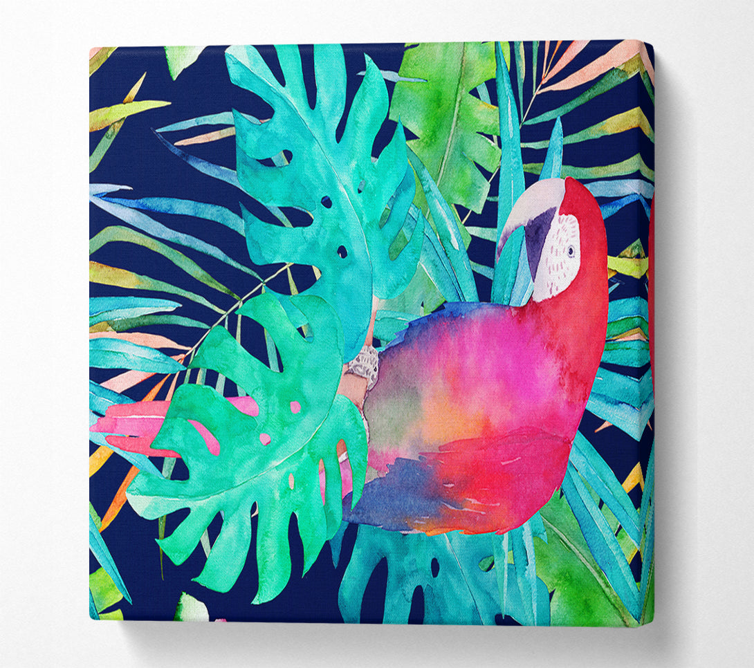  A Canvas Print of Parrot Jungle Canvas Wall Art