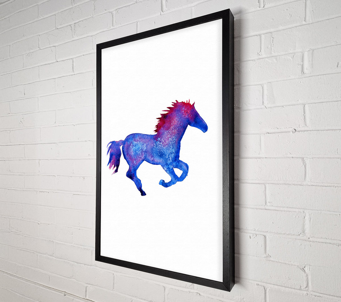  A Canvas Print of Watercolour Horse Canvas Wall Art