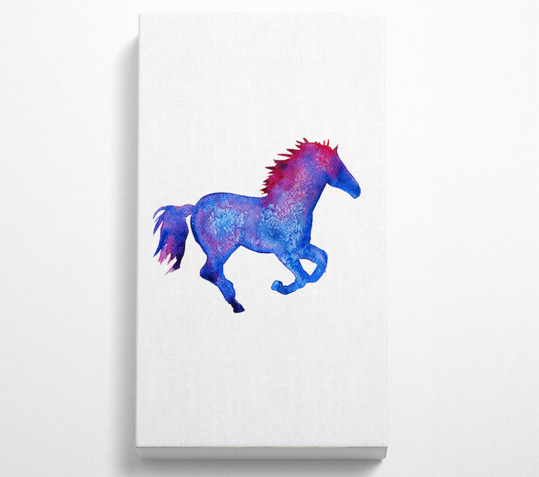  A Canvas Print of Watercolour Horse Canvas Wall Art