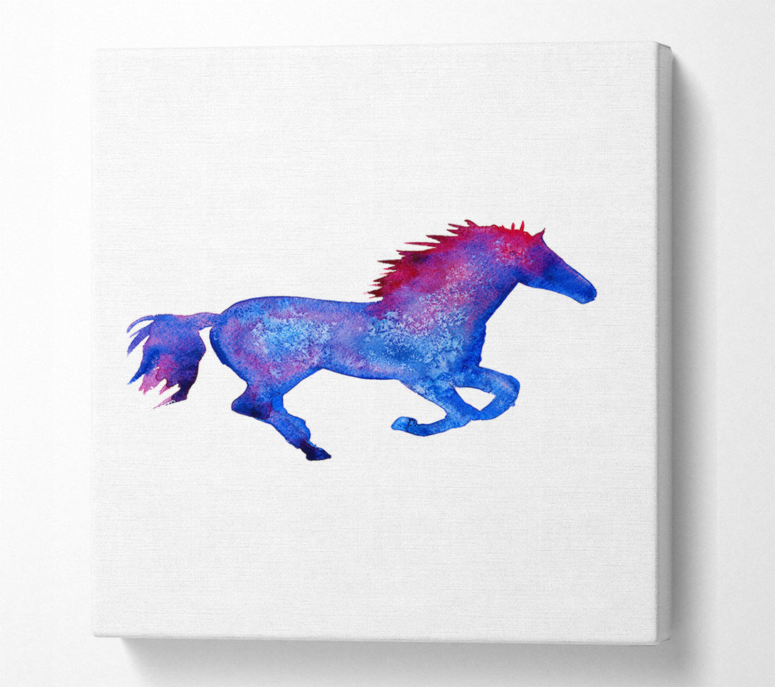  A Canvas Print of Watercolour Horse Canvas Wall Art